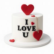 کیک i love you